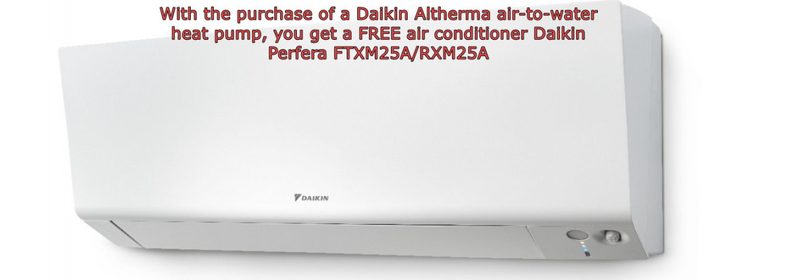 FREE air conditioner Daikin Perfera FTXM25A/RXM25A9