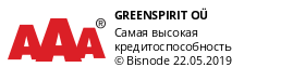 Bisnode AAA Кредитный рейтинг - Greenspirit OÜ